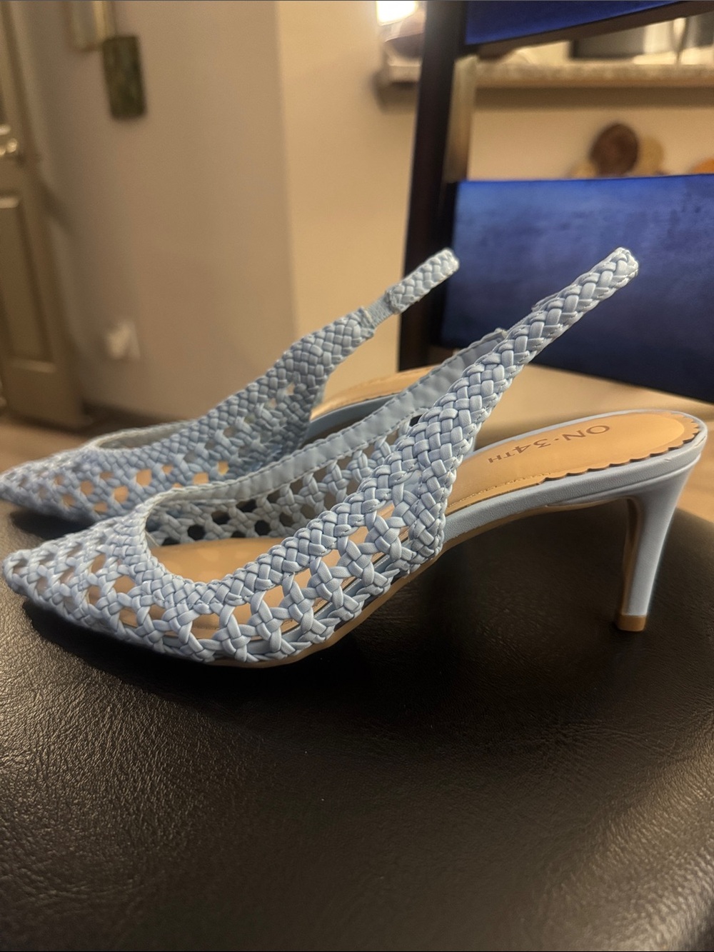 On 34th🔥 Women's Monikaa Slingback Pumps🔥NEW Size 7.5M Color Blue - Picture 12 of 16